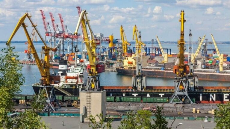 Puerto de Odesa, Ucrania.