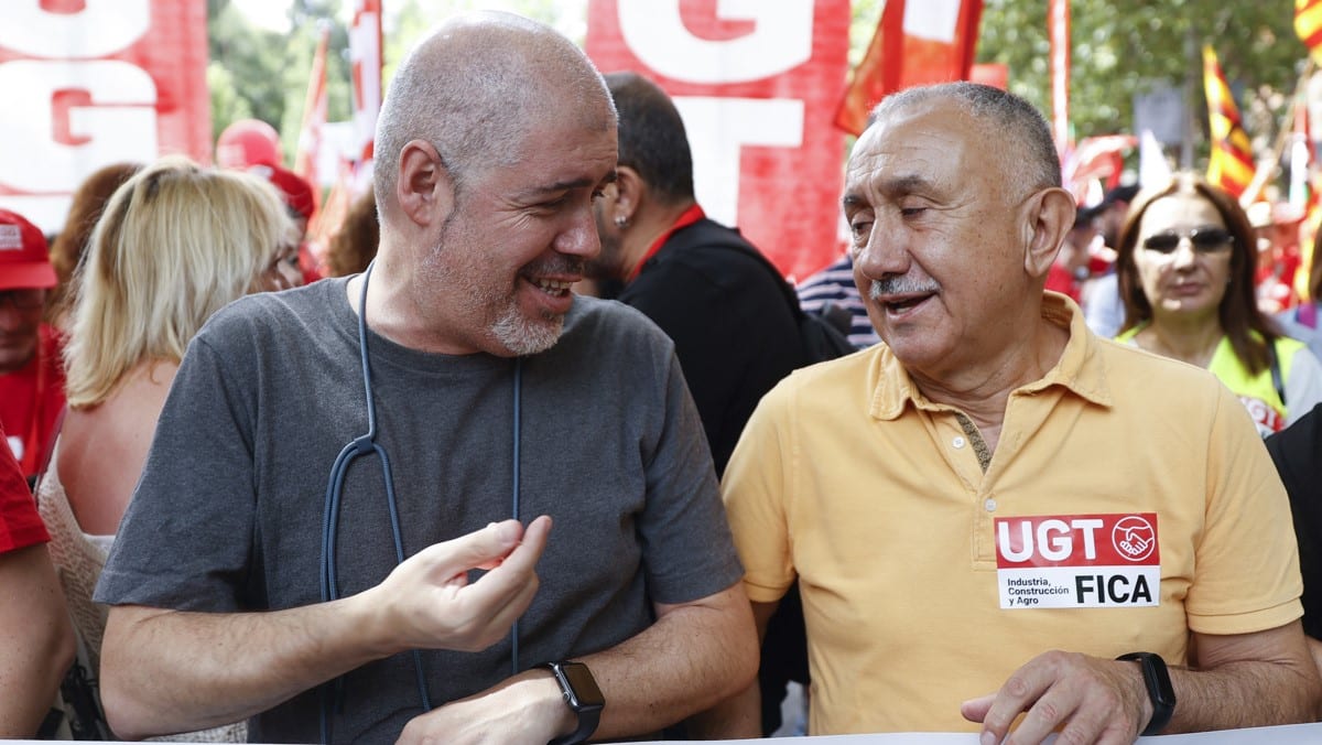 CCOO y UGT apenas convocan a 3.000 personas en Madrid para pedir un ‘pacto por la industria’