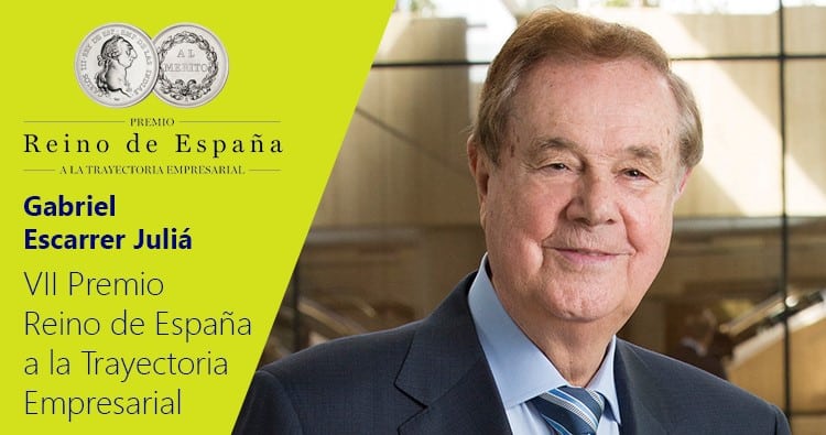 El rey ensalza la trayectoria del mayor hotelero español, Gabriel Escarrer