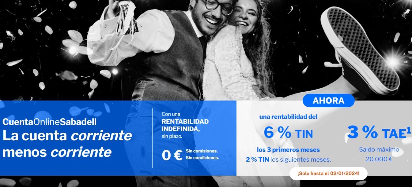El Sabadell sube al 3% la rentabilidad de su cuenta nómina
